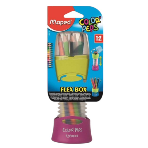 CRAYON COULEUR 12 CLR COLOR PEPS MAPED