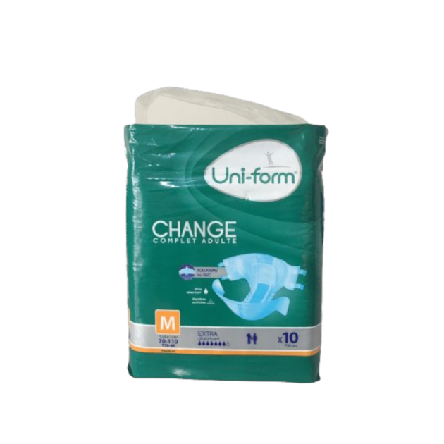 COUCHE ADULTE UNI FORME MEDIUM 10PCS