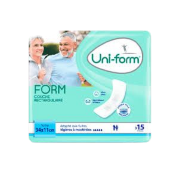 COUCHE DROITE PLIEE UNI-FIRM 15 PCS