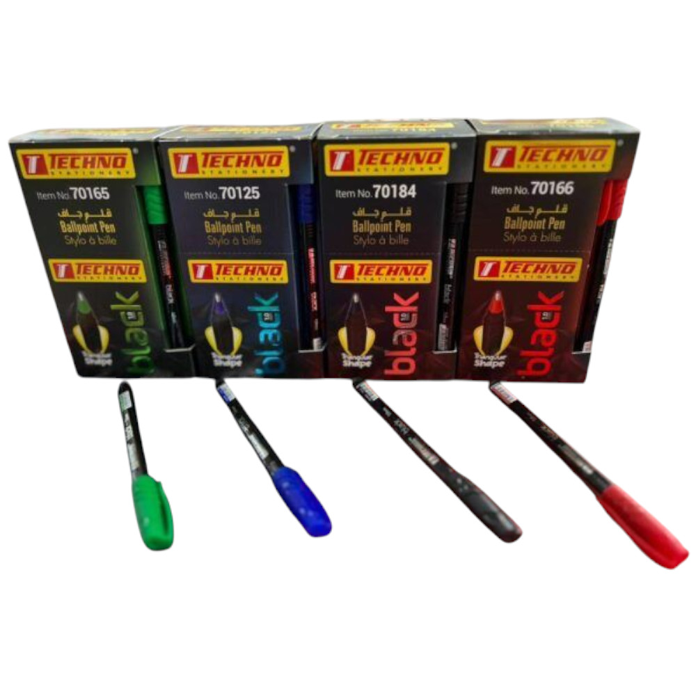 STYLO A BILLE BLACK TECHNO - الصورة 3