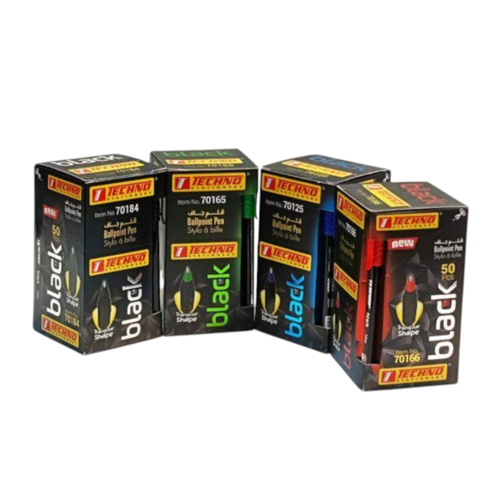 STYLO A BILLE BLACK TECHNO - الصورة 2