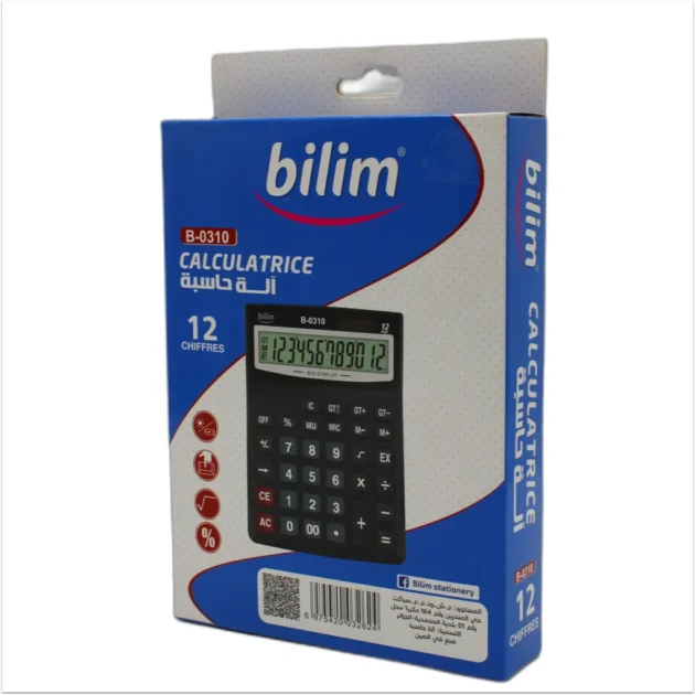 CALCULATRICE DE BUREAU 12CH BILIM 0310