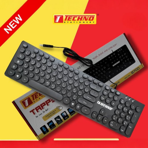 CLAVIER TAPPEX NOIR TECHNO 8700