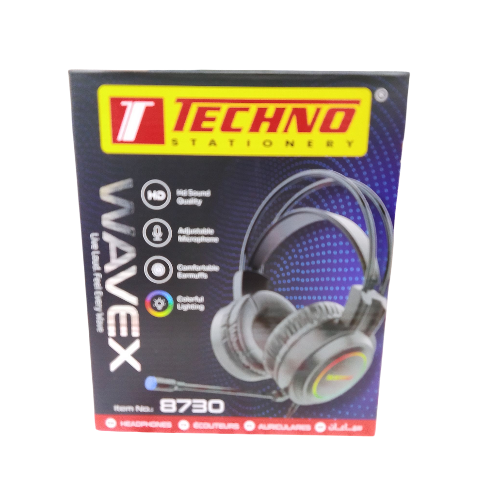 CASQUE RGB WAVEX NOIR TECHNO 8730